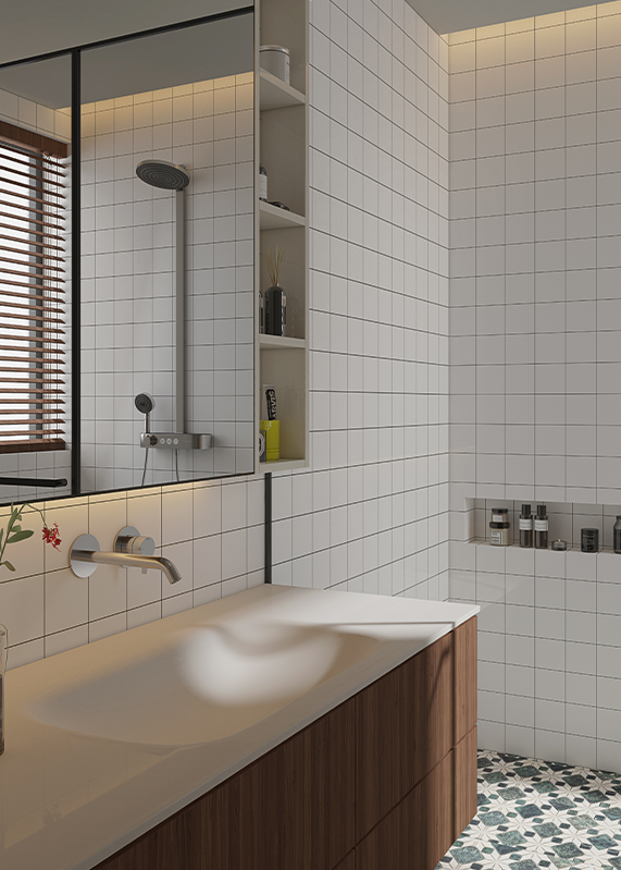Pemasangan Pantas, Kelas A Fire Rating Minecore Easytile Calcium Silicate Wall Panel